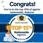 Top 15% of agents Nationwide 2020!