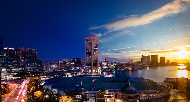 Photo of Baltimore inner harbor as a featured image for post about areas for real estate investors in Maryland