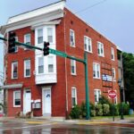 6 unit corner apartment building