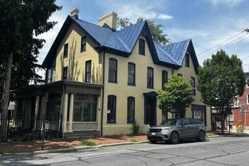 Historic Elliott-Bester House, Hagerstown Arts & Entertainment District, all-brick historic property, 18th-century architecture, professional offices, residential units, event space.