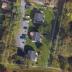 Aerial view of the three duplex buildings at 1202–1212 Lawton Lane in Hagerstown, Maryland