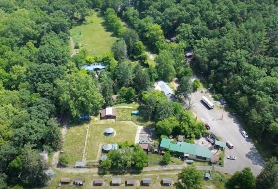 Aerial view of The Gateway at Western Maryland commercial property in Cumberland